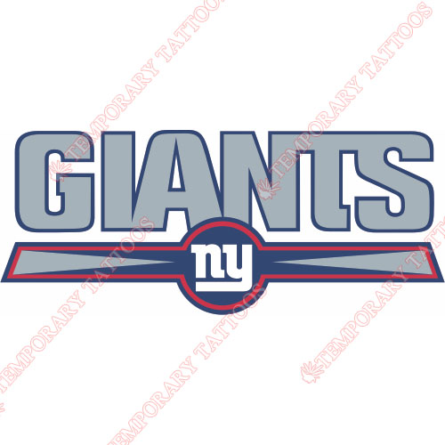 New York Giants Customize Temporary Tattoos Stickers NO.625